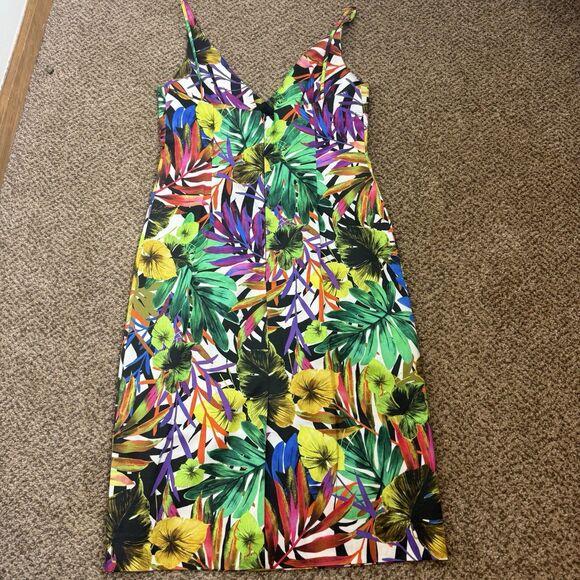 Milly “Liz” Tropical Print Sleeveless Dress Sz 10 $365 Retail EUC - Picture 7 of 11